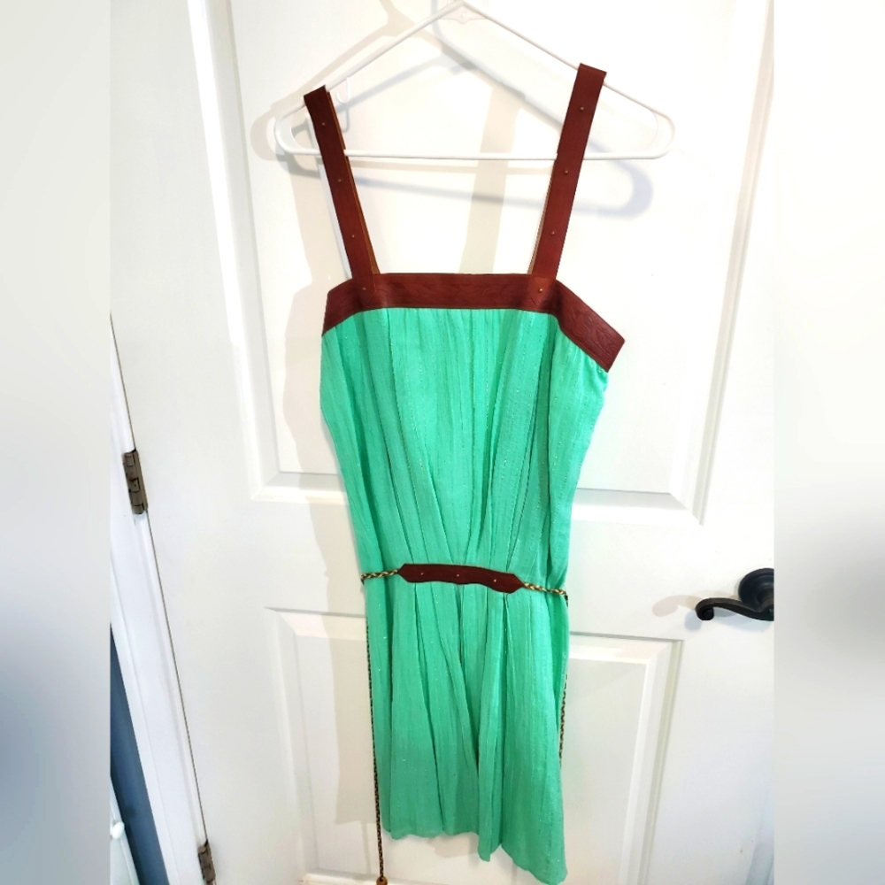 Sleeveless Linen Dress by Lauren Moffatt